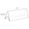 Azar Displays 2-Sided Tent Style Clear Sign Holder and Nameplate, 11" W x 4.25" H, 10-Pack 192810 - alternate 2